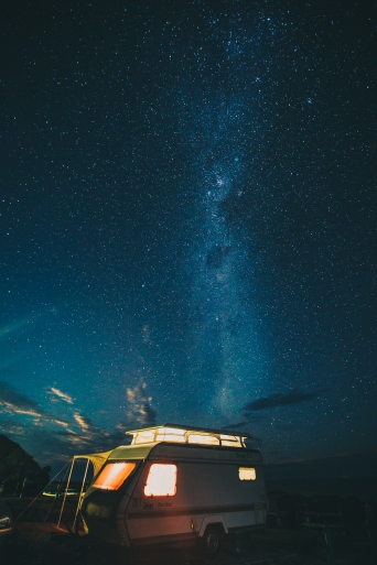 Long exposure of Milky Way in Wild Coast, South Africa