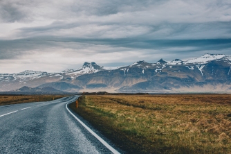 Driving through Iceland